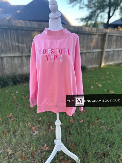 High Neck Fleece Oversized Sweatshirt