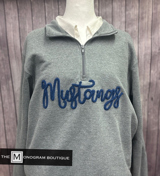 Quarter Zip Yarn Sweatshirts Youth