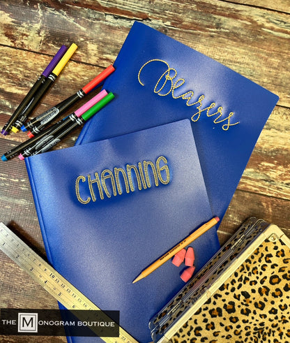 Embroidered School Folder