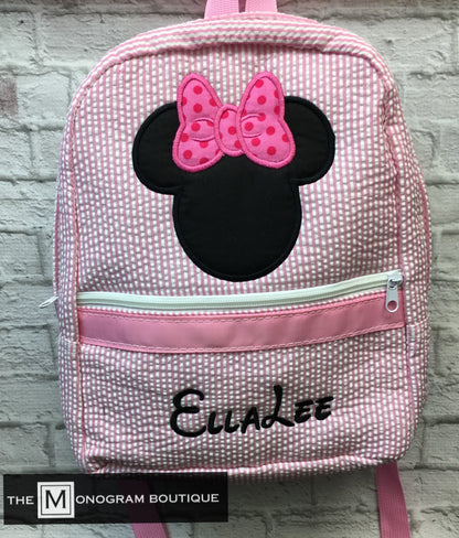 Seersucker Toddler Backpack