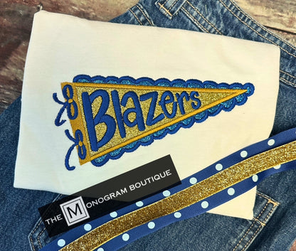 Pennant Glitter Boutique Shirts