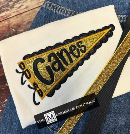 Pennant Glitter Boutique Shirts